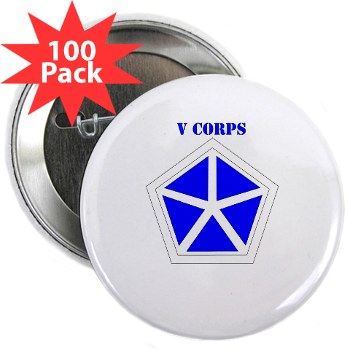vcorps - M01 - 01 - SSI - V Corps with Text 2.25" Button (100 pack)