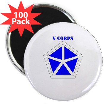 vcorps - M01 - 01 - SSI - V Corps with Text 2.25" Magnet (100 pack) - Click Image to Close