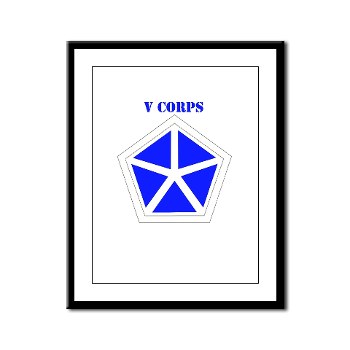 vcorps - M01 - 02 - SSI - V Corps with Text Framed Panel Print - Click Image to Close