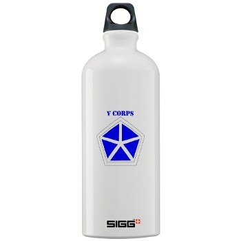 vcorps - M01 - 03 - SSI - V Corps with Text Sigg Water Bottle 1. - Click Image to Close