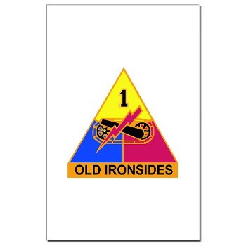 1AD - M01 - 02 - SSI - 1st Armored Division Mini Poster Print - Click Image to Close