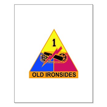 1AD - M01 - 02 - SSI - 1st Armored Division Small Poster