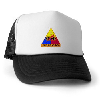 1AD - A01 - 02 - SSI - 1st Armored Division Trucker Hat
