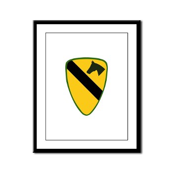 1CAV - M01 - 02 - SSI - 1st Cavalry Division Framed Panel Print - Click Image to Close