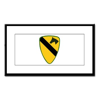 1CAV - M01 - 02 - SSI - 1st Cavalry Division Small Framed Print
