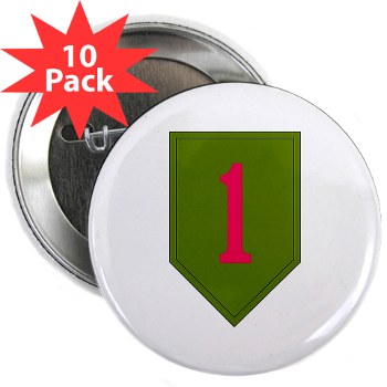 1ID - M01 - 01 - SSI - 1st Infantry Division 2.25" Button (10 pack) - Click Image to Close