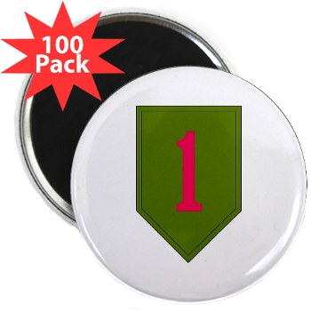 1ID - M01 - 01 - SSI - 1st Infantry Division 2.25" Magnet (100 pack)