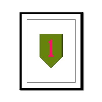 1ID - M01 - 02 - SSI - 1st Infantry Division Framed Panel Print