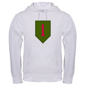 1ID - A01 - 03 - SSI - 1st Infantry Division Hooded Sweatshirt - Click Image to Close
