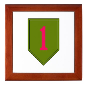 1ID - M01 - 03 - SSI - 1st Infantry Division Keepsake Box