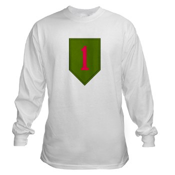 1ID - A01 - 04 - SSI - 1st Infantry Division Long Sleeve T-Shirt - Click Image to Close