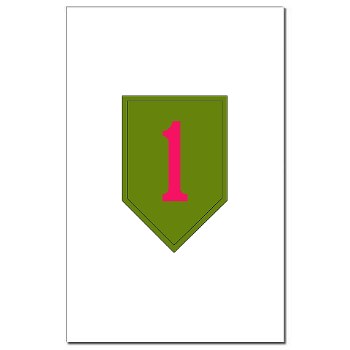 1ID - M01 - 02 - SSI - 1st Infantry Division Mini Poster Print - Click Image to Close