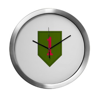 1ID - M01 - 03 - SSI - 1st Infantry Division Modern Wall Clock - Click Image to Close