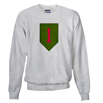 1ID - A01 - 03 - SSI - 1st Infantry Division Sweatshirt - Click Image to Close