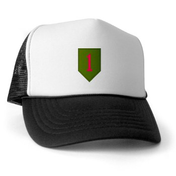 1ID - A01 - 02 - SSI - 1st Infantry Division Trucker Hat - Click Image to Close