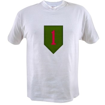 1ID - A01 - 04 - SSI - 1st Infantry Division Value T-shirt - Click Image to Close