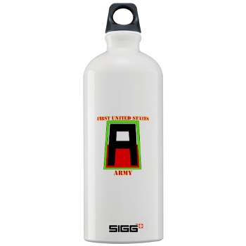 1A - M01 - 03 - SSI - First United States Army with Text Sigg Water Bottle 1.0L