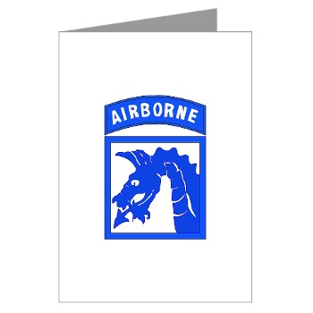 18ABC - M01 - 02 - SSI - XVIII Airborne Corps Greeting Cards (Pk of 10)