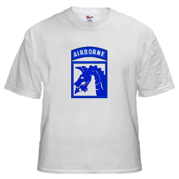 18ABC - A01 - 04 - SSI - XVIII Airborne Corps White T-Shirt
