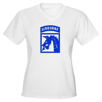 18ABC - A01 - 04 - SSI - XVIII Airborne Corps Women's V-Neck T-Shirt