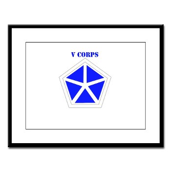 vcorps - M01 - 02 - SSI - V Corps with Text Large Framed Print - Click Image to Close