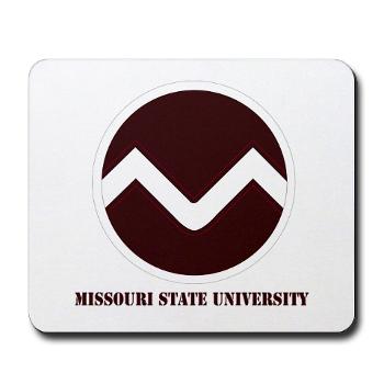 missouristate - M01 - 03 - SSI - ROTC - Missouri State University with Text - Mousepad
