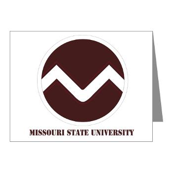 missouristate - M01 - 02 - SSI - ROTC - Missouri State University with Text - Note Cards (Pk of 20) - Click Image to Close