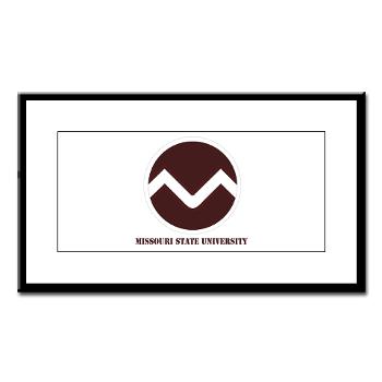 missouristate - M01 - 02 - SSI - ROTC - Missouri State University with Text - Small Framed Print