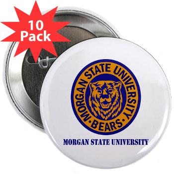 morgan - M01 - 01 - SSI - ROTC - Morgan State University with Text - 2.25" Button (10 pack) - Click Image to Close