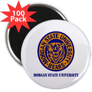 morgan - M01 - 01 - SSI - ROTC - Morgan State University with Text - 2.25" Magnet (100 pack) - Click Image to Close