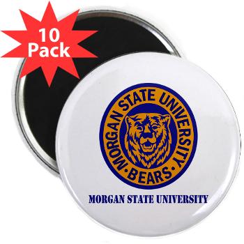morgan - M01 - 01 - SSI - ROTC - Morgan State University with Text - 2.25" Magnet (10 pack) - Click Image to Close