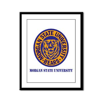 morgan - M01 - 02 - SSI - ROTC - Morgan State University with Text - Framed Panel Print - Click Image to Close