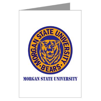 morgan - M01 - 02 - SSI - ROTC - Morgan State University with Text - Greeting Cards (Pk of 10)