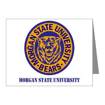morgan - M01 - 02 - SSI - ROTC - Morgan State University with Text - Note Cards (Pk of 20)