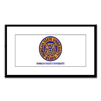 morgan - M01 - 02 - SSI - ROTC - Morgan State University with Text - Small Framed Print