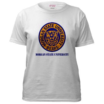 morgan - A01 - 04 - SSI - ROTC - Morgan State University with Text - Women's T-Shirt