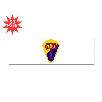 nau - M01 - 01 - SSI - ROTC - Northern Arizona University - Sticker (Bumper 50 pk) - Click Image to Close