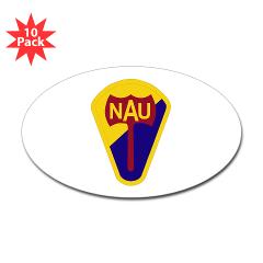 nau - M01 - 01 - SSI - ROTC - Northern Arizona University - Sticker (Oval 10 pk) - Click Image to Close