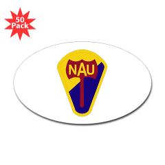 nau - M01 - 01 - SSI - ROTC - Northern Arizona University - Sticker (Oval 50 pk)