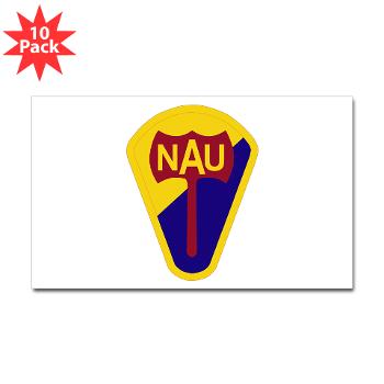 nau - M01 - 01 - SSI - ROTC - Northern Arizona University - Sticker (Rectangle 10 pk)