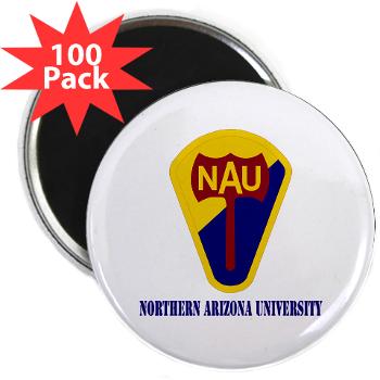 nau - M01 - 01 - SSI - ROTC - Northern Arizona University with Text - 2.25" Magnet (100 pack)