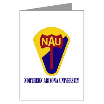 nau - M01 - 02 - SSI - ROTC - Northern Arizona University with Text - Greeting Cards (Pk of 10)