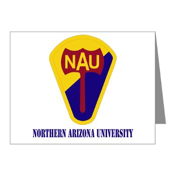 nau - M01 - 02 - SSI - ROTC - Northern Arizona University with Text - Note Cards (Pk of 20)
