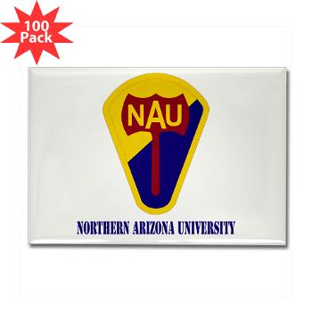 nau - M01 - 01 - SSI - ROTC - Northern Arizona University with Text - Rectangle Magnet (100 pack)