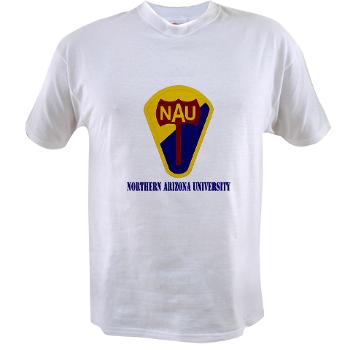 nau - A01 - 04 - SSI - ROTC - Northern Arizona University with Text - Value T-Shirt - Click Image to Close
