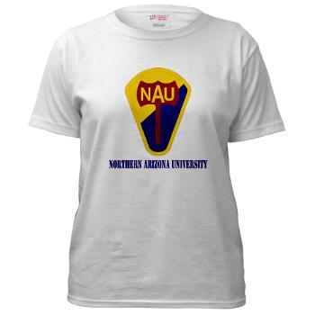 nau - A01 - 04 - SSI - ROTC - Northern Arizona University with Text - Women's T-Shirt - Click Image to Close