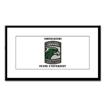nsuok - M01 - 02 - SSI - ROTC - Northeastern State University with Text - Small Framed Print - Click Image to Close