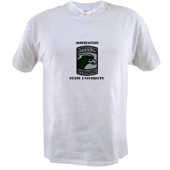 nsuok - A01 - 04 - SSI - ROTC - Northeastern State University with Text - Value T-Shirt - Click Image to Close