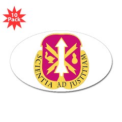 omems - M01 - 01 - DUI - Ordnance Munitions and Electronics Maintenance School - Sticker (Oval 10 pk) - Click Image to Close