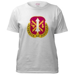 omems - A01 - 04 - DUI - Ordnance Munitions and Electronics Maintenance School - Women's T-Shirt - Click Image to Close